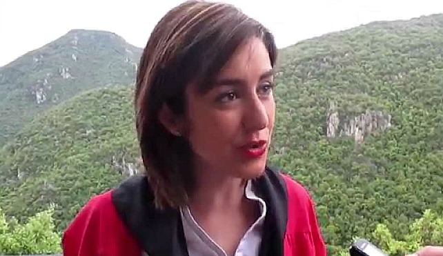 Aitana Hernando es alcaldesa de Miranda de Ebro.|youtube/vivemiranda.com