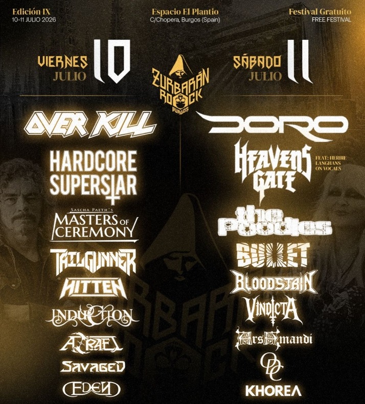 Zurbar&aacute;n Rock Burgos desvela el cartel por d&iacute;as de su edici&oacute;n m&aacute;s ambiciosa | Imagen 1