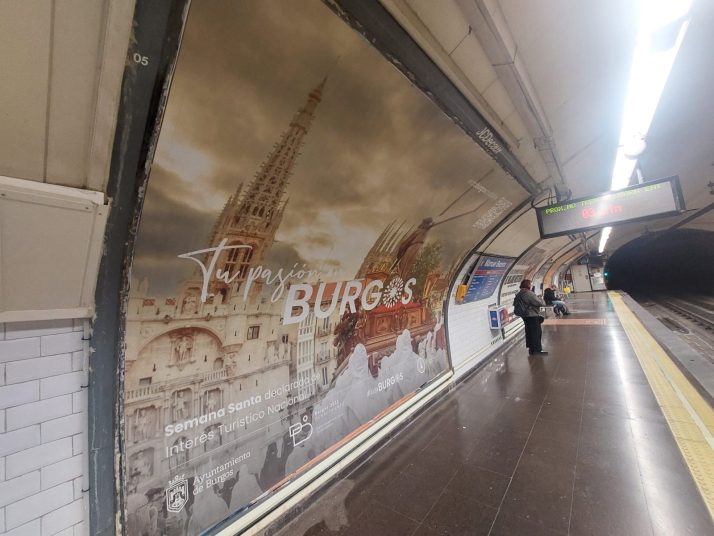 La Semana Santa de Burgos se promociona en el Metro de Madrid | Imagen 1