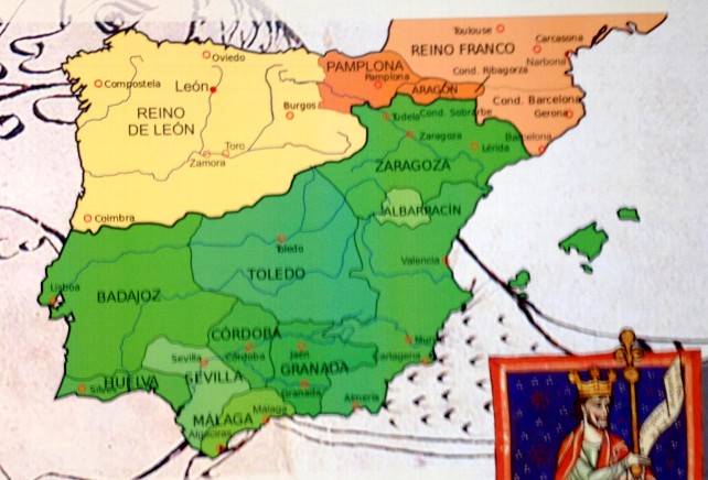 Así era de verdad la Hispania del siglo XI en el que acertadamente no se diferencia Castilla del resto de León.